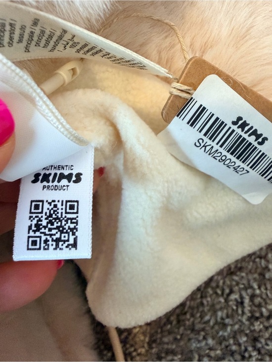 SKIMS Faux Fur Trapper Hat Cream Egret Winter Cozy Soft Plush One Size NWT main image 14